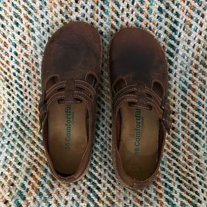 Comfortfube brown oiled leather size 36 maryjane shoes